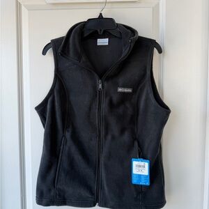 NWT Columbia Charcoal Fleece Vest Size M